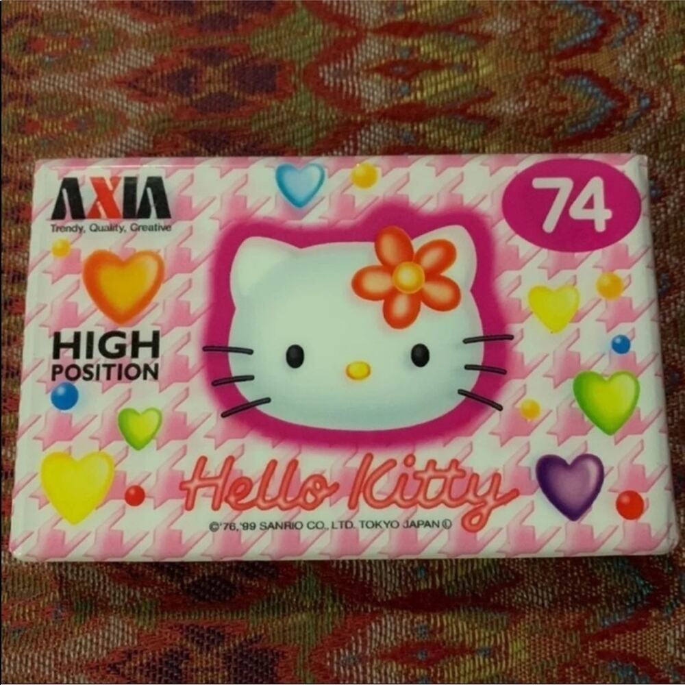 New Vintage 1999 Rare Sanrio Japan Hello Kitty 74 minute Blank Cassette